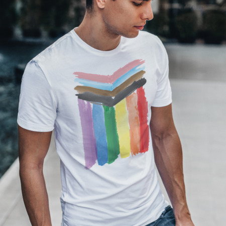 Watercolor Pride Flag T-Shirt