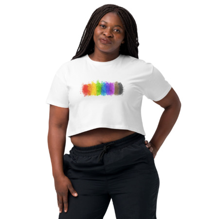 Watercolor Pride Crop Top T-Shirt