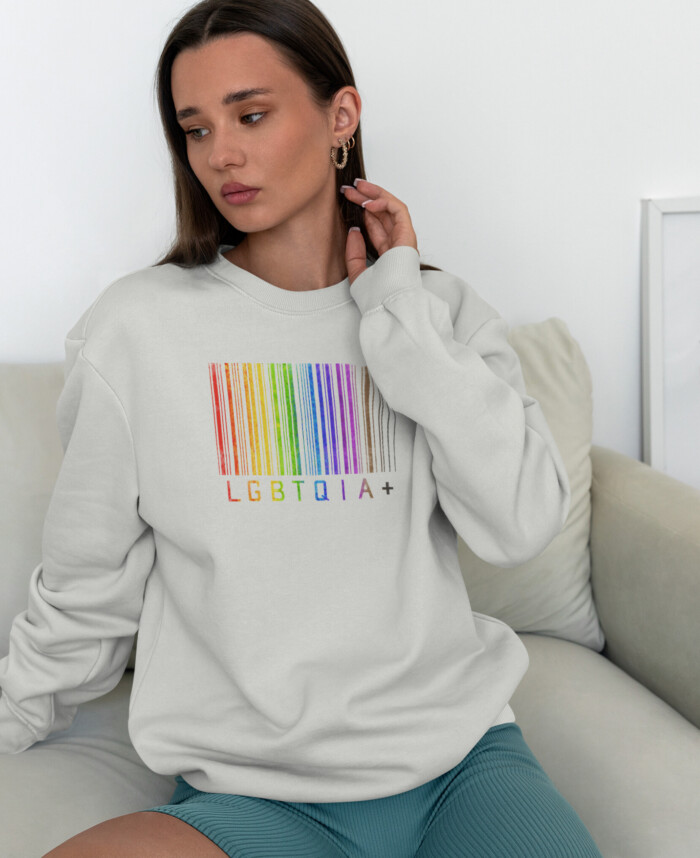 LGBTQIA+ Barcode Sweatshirt